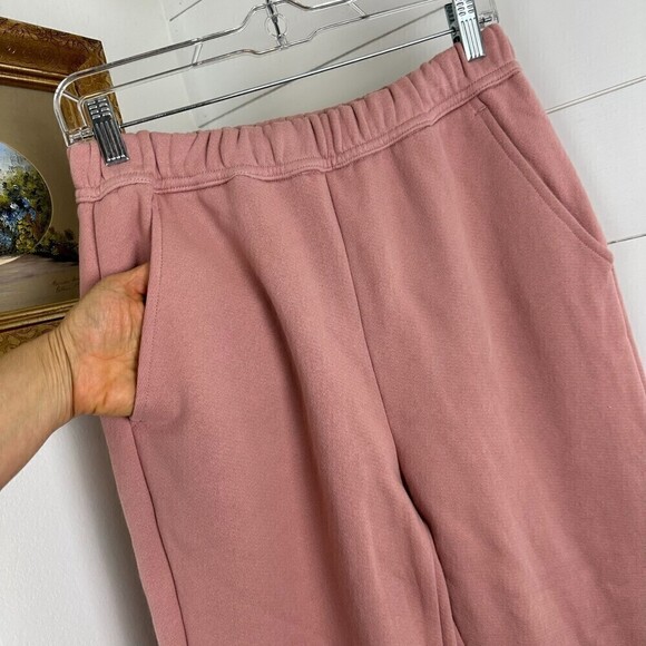 A.L.C. Roger Straight Leg Cotton Jogger Pant High Waist Baby Pink Size Medium - Picture 7 of 9